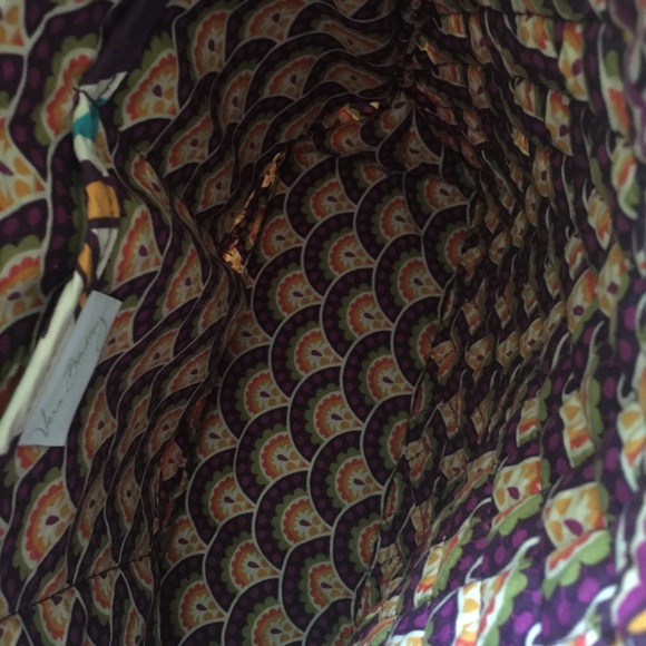 Vera Bradley plum crazy quilted shoulder tote - Picture 7 of 9